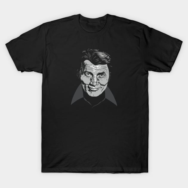 Jack Palance greyscale T-Shirt by @johnnehill